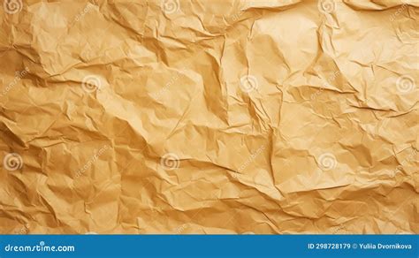 Brown Crumpled Recycle Paper Texture Background Craft Beige Paper