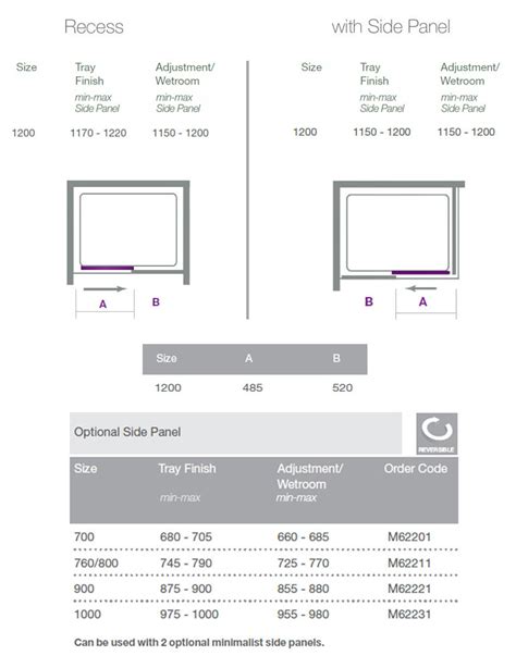 Merlyn Series Sliding Shower Door Width X Height Mm M