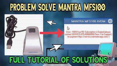 Error Code 1001 Mantra MFS 100 Problem Solution Full Tutorial