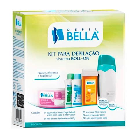 Kit Depilação Cera Sistema Roll on Depil Bellla R 89 90 em Mercado Livre