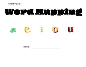 Mapping Activities Short Vowel Words AEIOU by LetsTeach1st | TPT