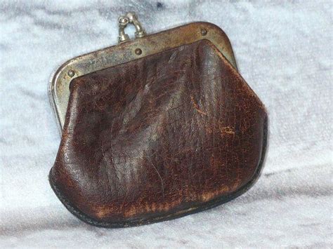 Genuine Calf Leather Vintage Brown Mini Coin Purse Change Etsy Mini