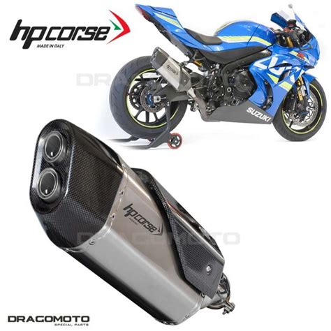 Suzuki Gsx R Scarico Hp Corse Titanio Sp Carbon Short R Rc