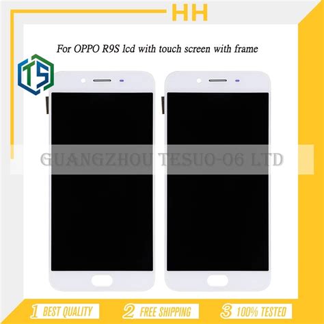 100 Working R9S R9 Lcd Display Touch Screen Frame Digitizer Assembly