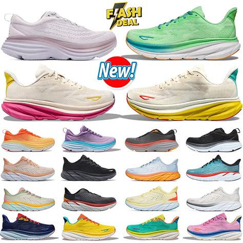 Hoka Bondi 8 Running Shoes Platform Sneakers For Men And Women Clifton