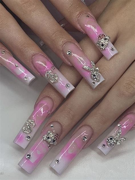 Pin By Olivia S Lifestyle On Nails Clawss Bling Acrylic Nails