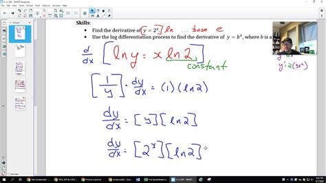 M31 Derivative Exponential Function Not Base E YouTube