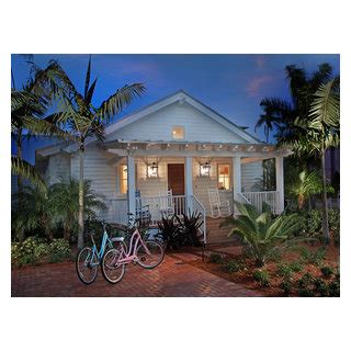 Coastal Cottage Entry And Front Porch Tropical Exterior Miami