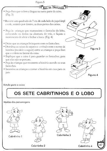 Cantinho Das Atividades Escolares Projeto O Lobo E Os Sete Cabritinhos