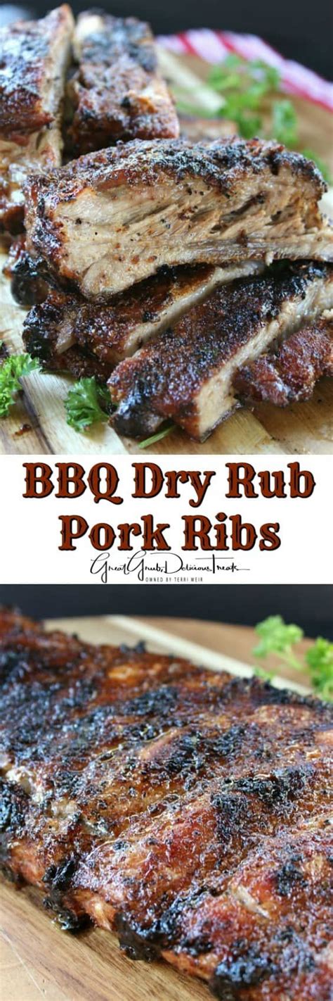 Bbq Dry Rub Pork Ribs Dry Rub Recipes Smoked Food Recipes Rib Recipes