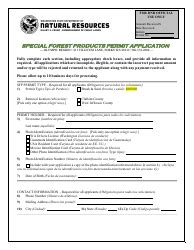 2023 Washington Special Forest Products Permit Application Olympic