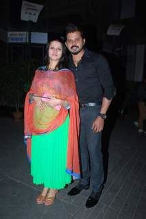 Sreesanth Poses With Wife Bhuvneshwari Kumari At Richa Chadda S