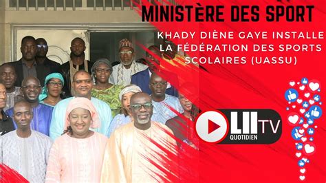 Ministère des sport Khady Diène Gaye installe la fédération des