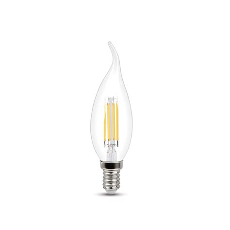 Lampadina LED Filamento E14 Colpo Di Vento Trasparente Luce