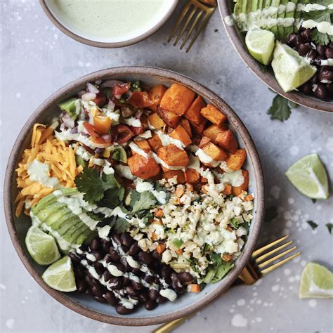 Cilantro Lime Riced Veggie Burrito Bowls Via Feedfeed On Https