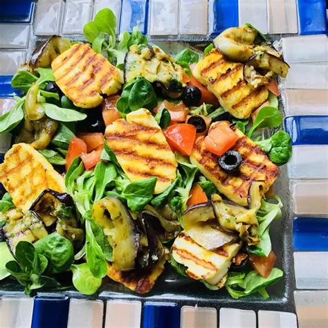 Salade Aubergines Et Halloumi Grill S De Je Cuisine Donc Je Suis Et Ses