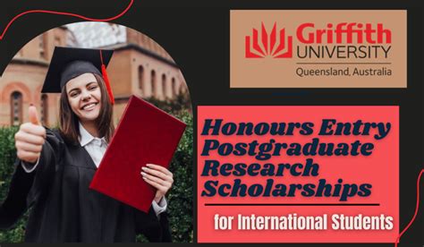 Griffith University Honours Entry Postgraduate Research Scholarships In