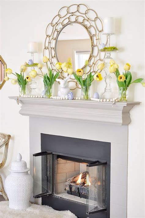 65 Stylish Easter Mantel Decorating Ideas Digsdigs