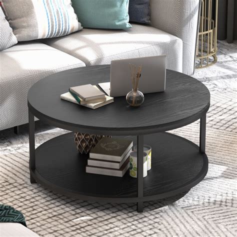 Round Coffee Table With Rustic Charm Foter