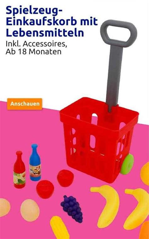 Spielzeug Einkaufskorb Mit Lebensmitteln Angebot Bei Action Prospekte De