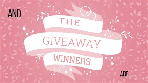 Giveaway Winners Announced Youtube