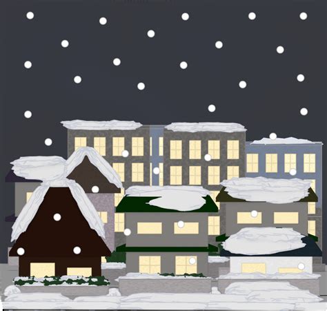 雪が降る夜の住宅街のイラスト いらすとmapめっけもん