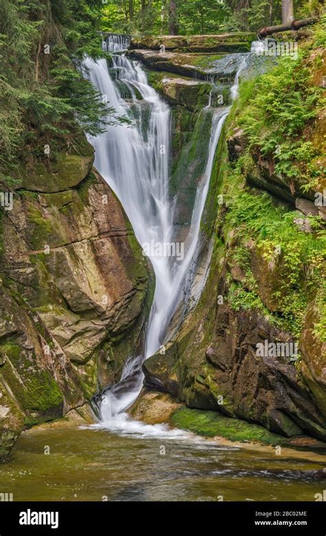 Szklarki Waterfall Karkonosze Mountains Karkonosze National Park