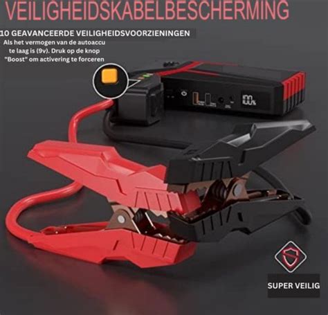 Jumpstarter Voor Auto Starthulp Jumpstarter Powerbank A