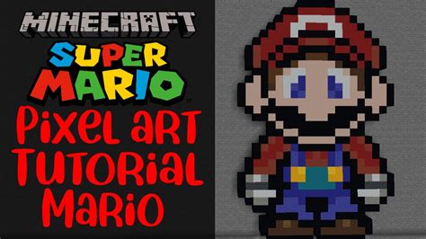 Super Mario Pixel Art Minecraft