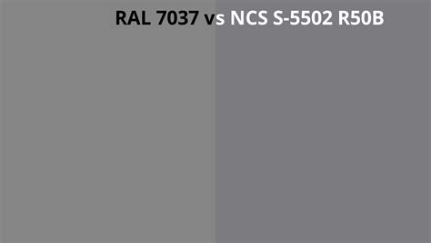 Ral 7037 Vs Ncs S 5502 R50b Ral Colour Chart Uk