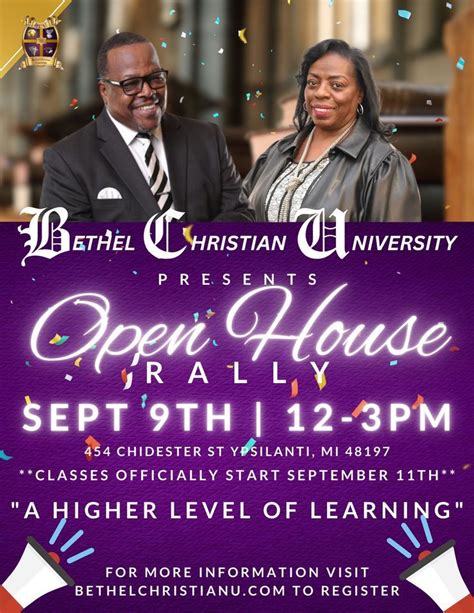 Bcu Open House Bethel Deliverance Tabernacle International Ypsilanti 9 September 2023