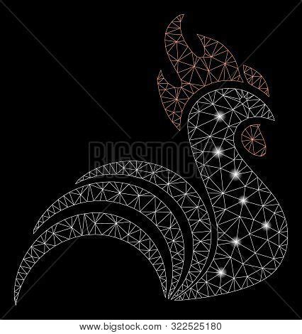 Flare Mesh Rooster Vector Photo Free Trial Bigstock