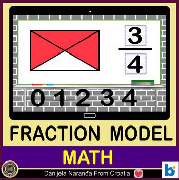 Fraction Models Halves Thirds Fourths Math Boom Cards Tpt