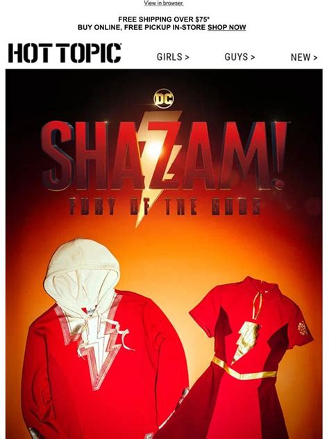 Hot Topic Suit Up In A New Shazam Collection ⚡ Milled