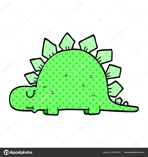 Dibujos Animados Garabato Dinosaurio Prehist Rico Vector De Stock Por