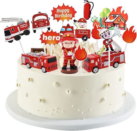 Feuerwehrmann Mini Figuren Set St Ck Cake Topper Feuerwehrmann