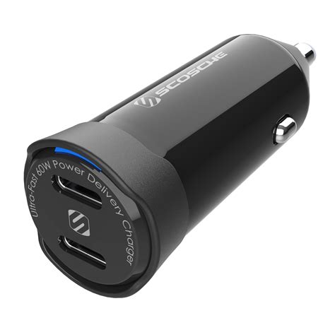 Scosche Cpdcc Rp Powervolt Certified Dual Usb C Car Charger Fast W