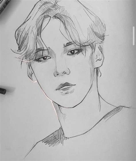 Ateez Ateezfanart Yunhofanart Yunhosketch Ateezyunho Yunho Nel 2024