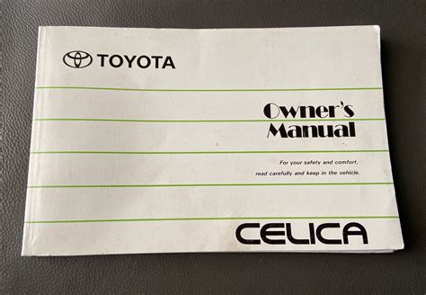 TOYOTA CELICA OWNERS MANUAL HANDBOOK COUPE CONVERTIBLE T200 Mk6 1993