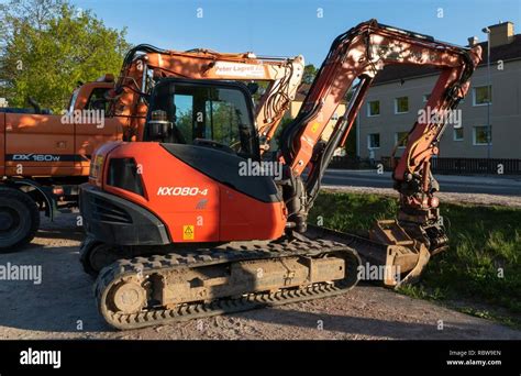 A Kubota Kx Excavator Stock Photo Alamy