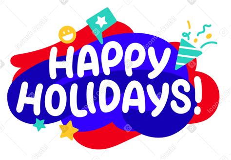 Happy Holidays Lettering Png Svg