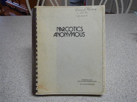 Original Review Form Grey Book Narcotics Anonymous 1915529574