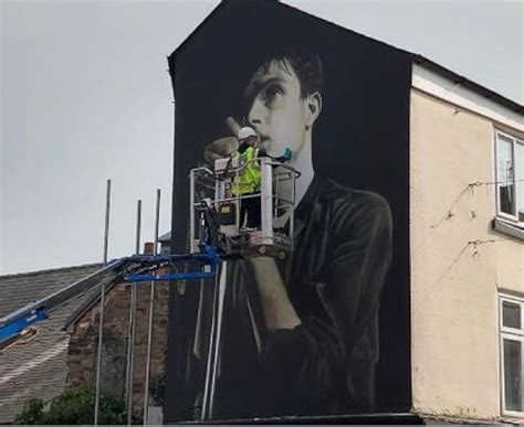 Ian Curtis Mural Of Music Icon Unveiled In Macclesfield In 2022 Ian