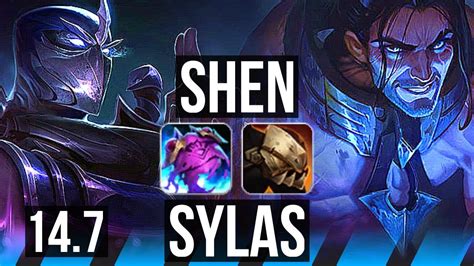 SHEN Vs SYLAS MID Rank 1 Shen 8 0 10 Legendary EUW Challenger