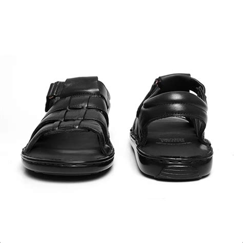 Pu Mens Black Leather Sandals at Best Price in Jalandhar | Soni & Soni ...