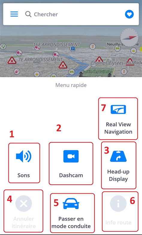 Menu Rapide Sygic Gps Navigation For Android 171