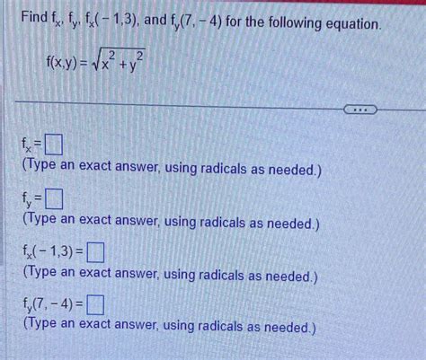 [solved] Find F F F 1 3 And F 7 4 For The Following Equation Course Hero