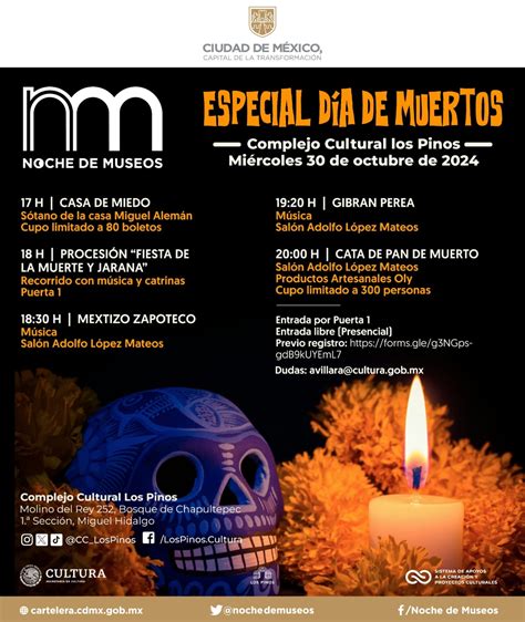 Noche De Museos Cdmx Octubre Actividades Y Horarios Por D A De