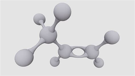 Propene Molecule With Pbr 4k 8k 3d Model Turbosquid 1945383