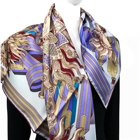 Les Sangles De Phoebus Hermes Scarf By Joachim Metz 90cm Silk Twill Carre De Paris